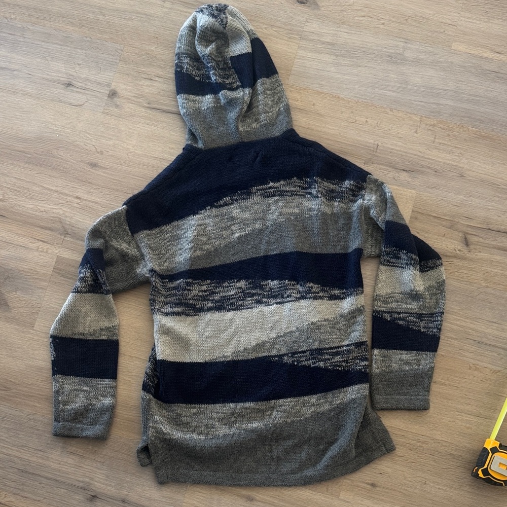 Outerknown Gray and Blue Striped Sweater - Picture 5 of 10